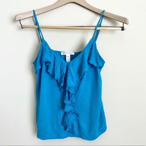 Ambiance Apparel Ruffle Crop Tank